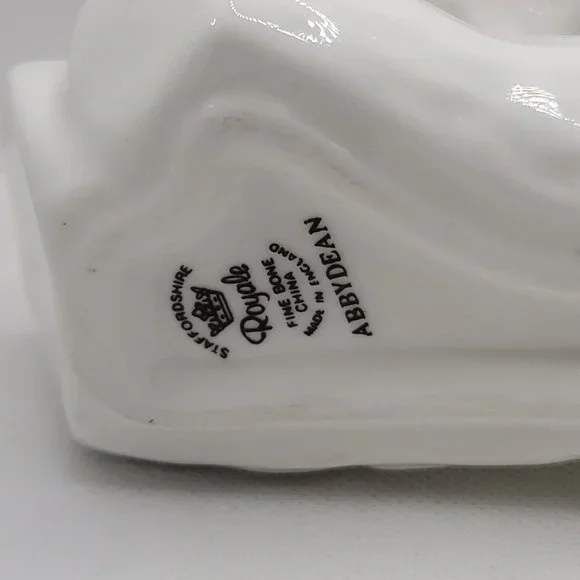 Staffordshire Royale Fine Bone China - Floral Log / Made in England / Abbydean - Picture 6 of 6